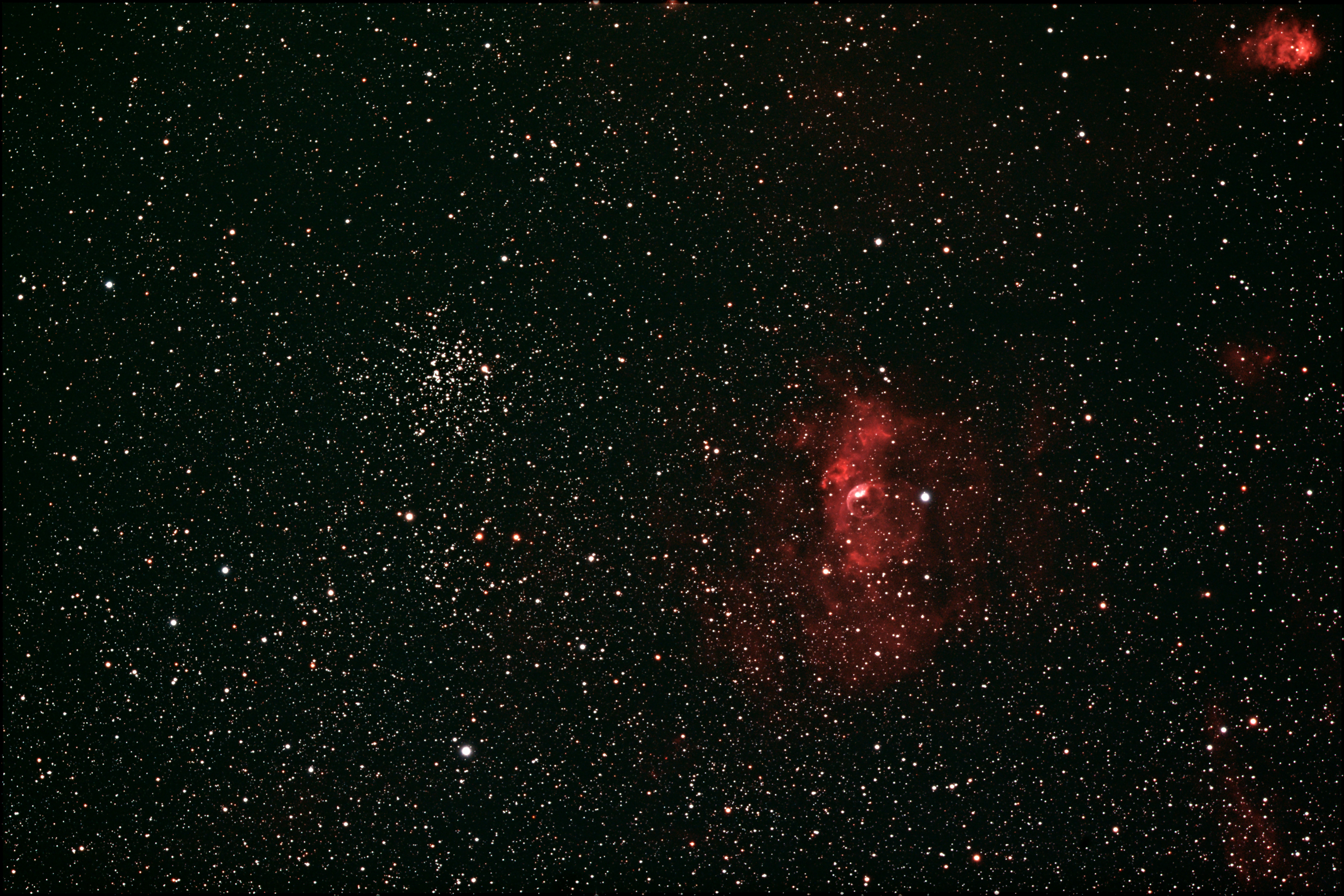 M52 und NGC 7635