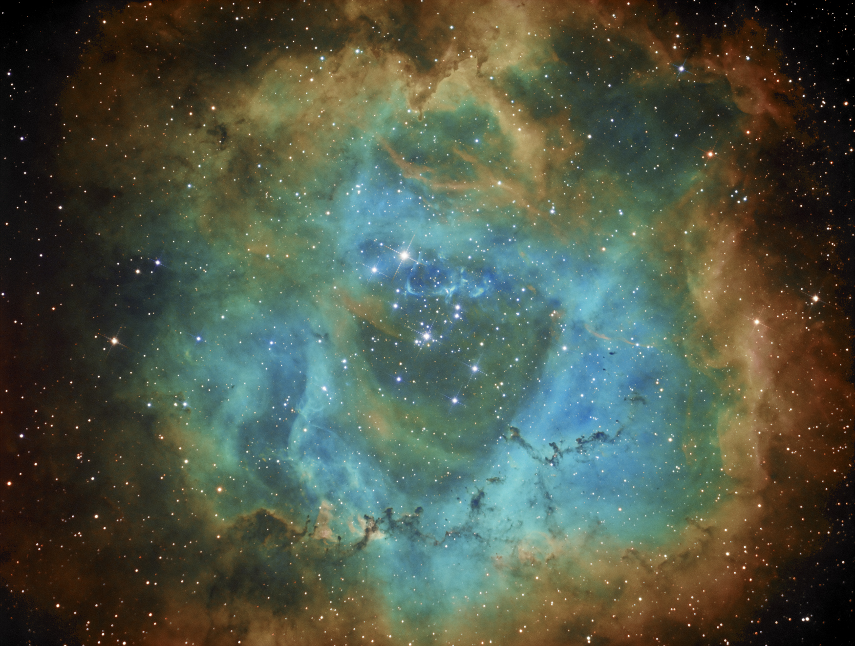 NGC2237 in Hubble Palette