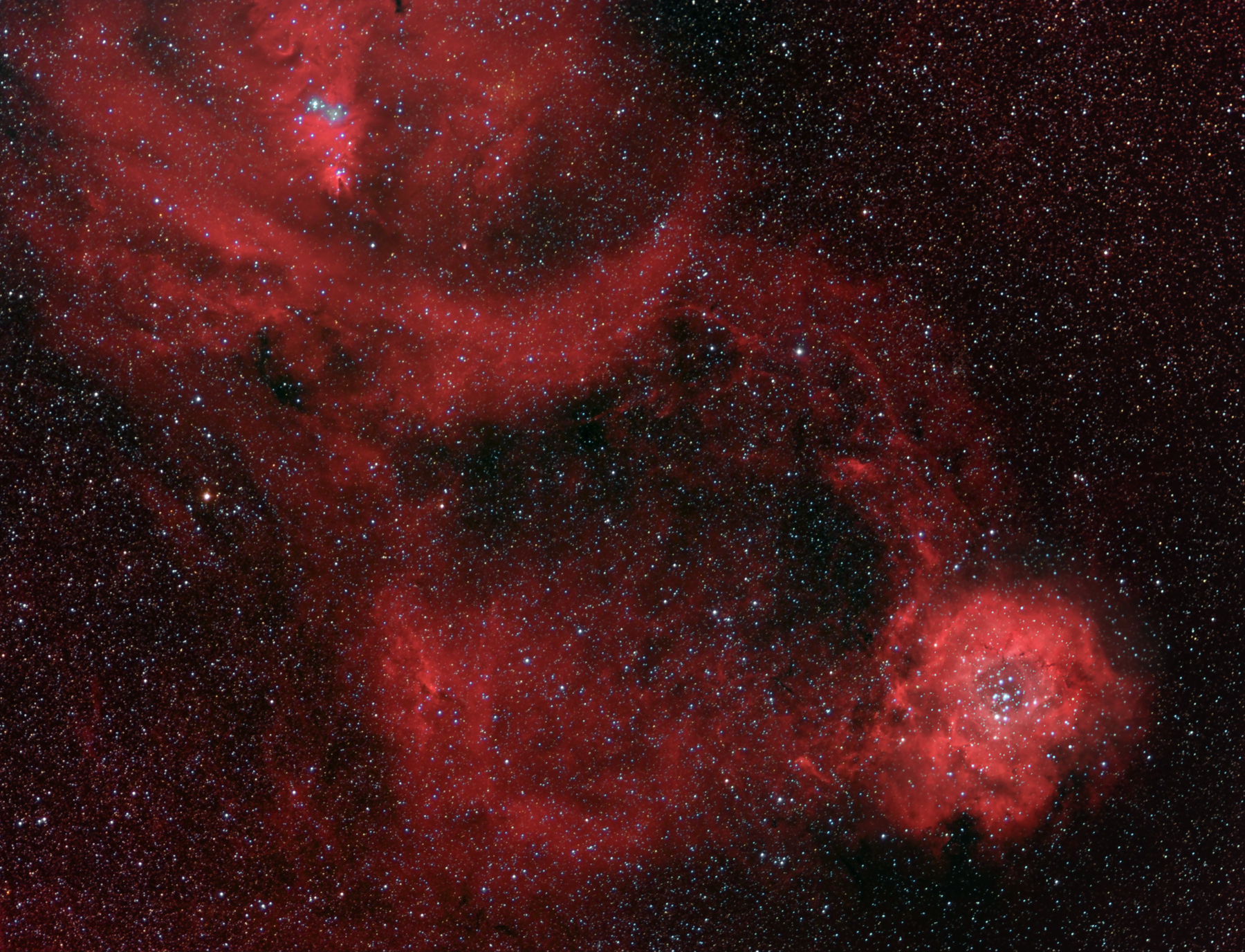 NGC2237 and Cone Nebula Widefield