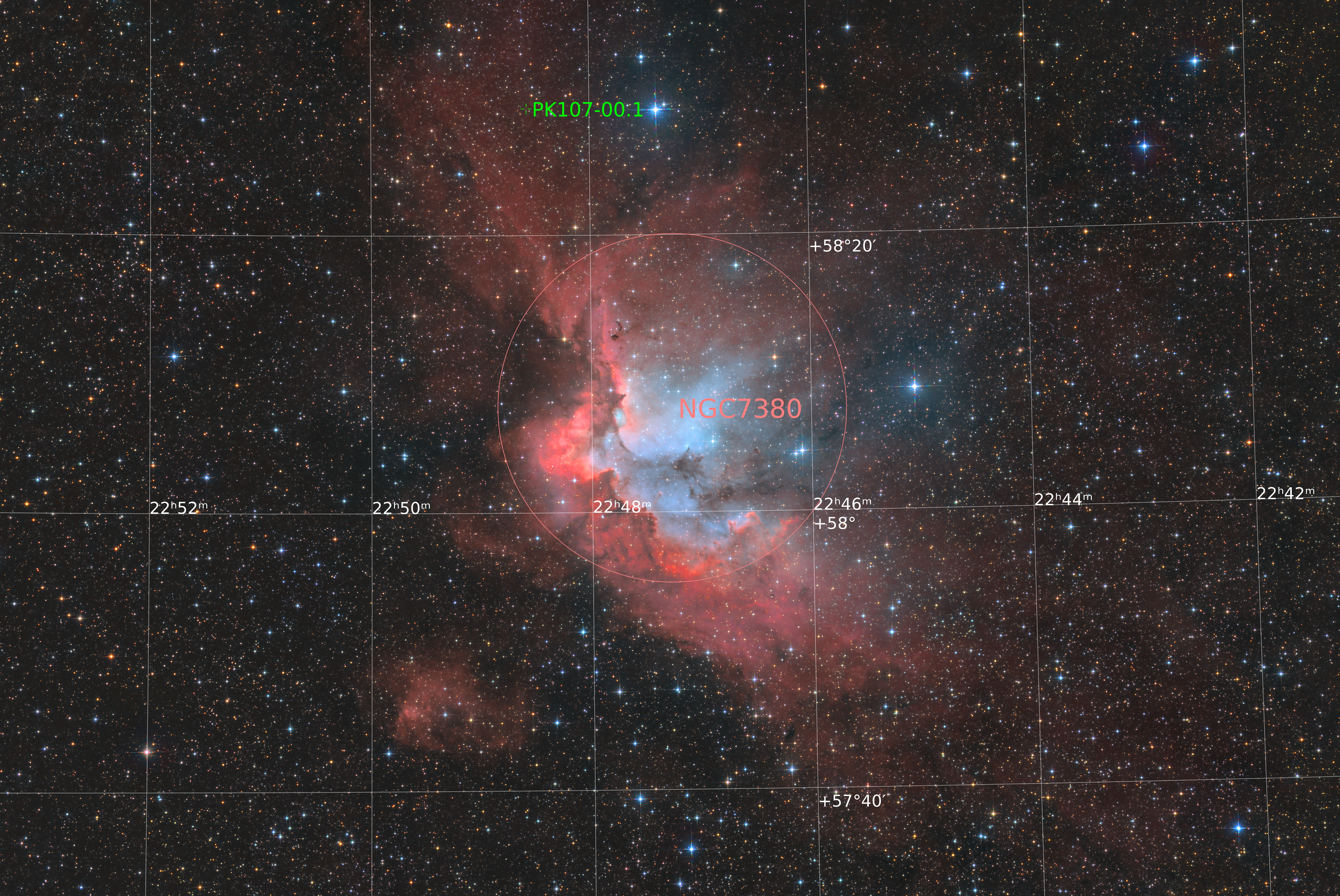 NGC7380 Wizard Nebula