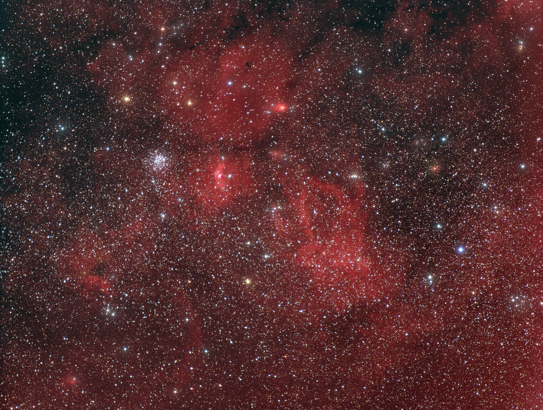 NGC7635 und Messier 52 Widefield