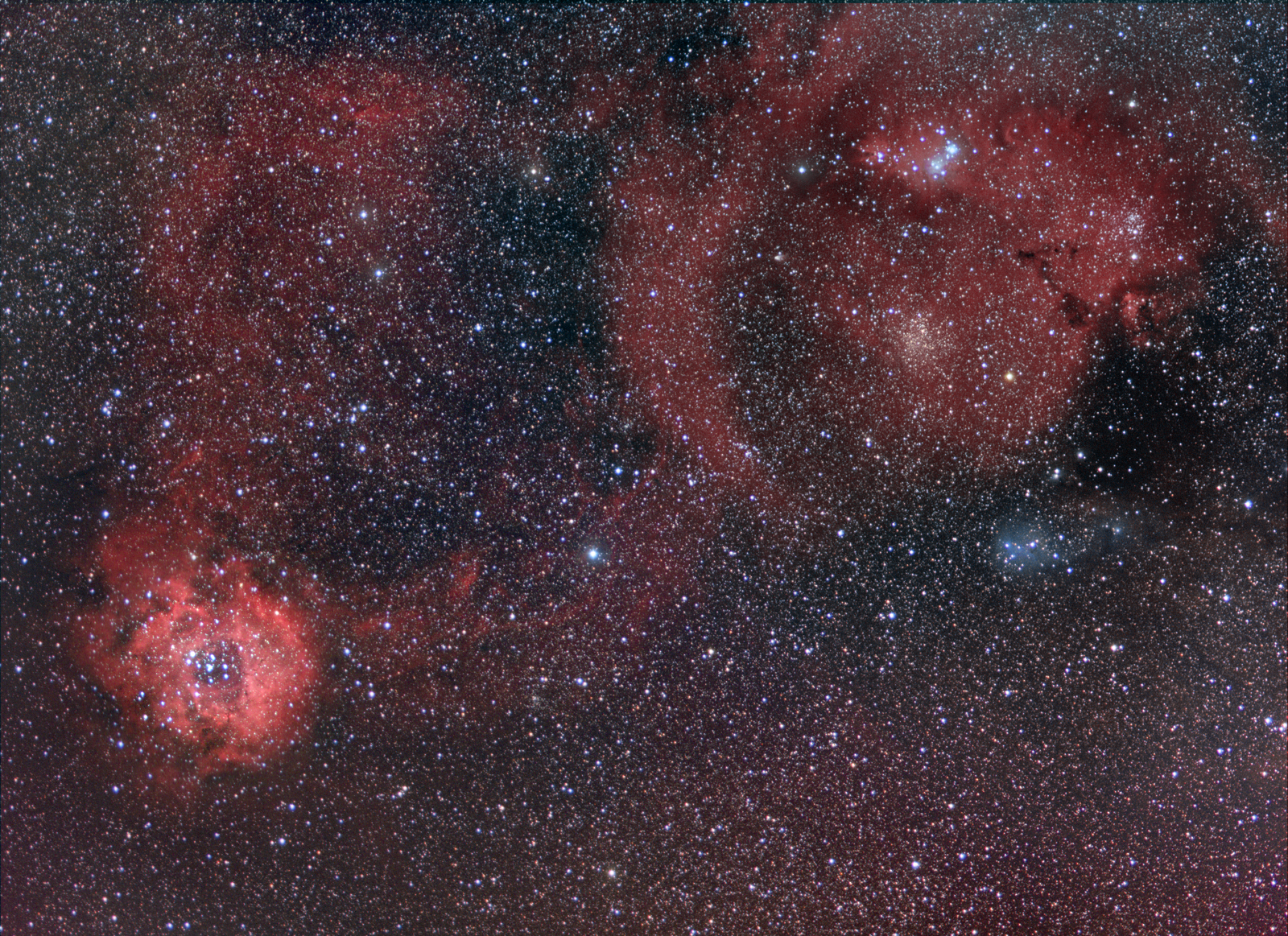 NGC2237 and Cone Nebula Widefield