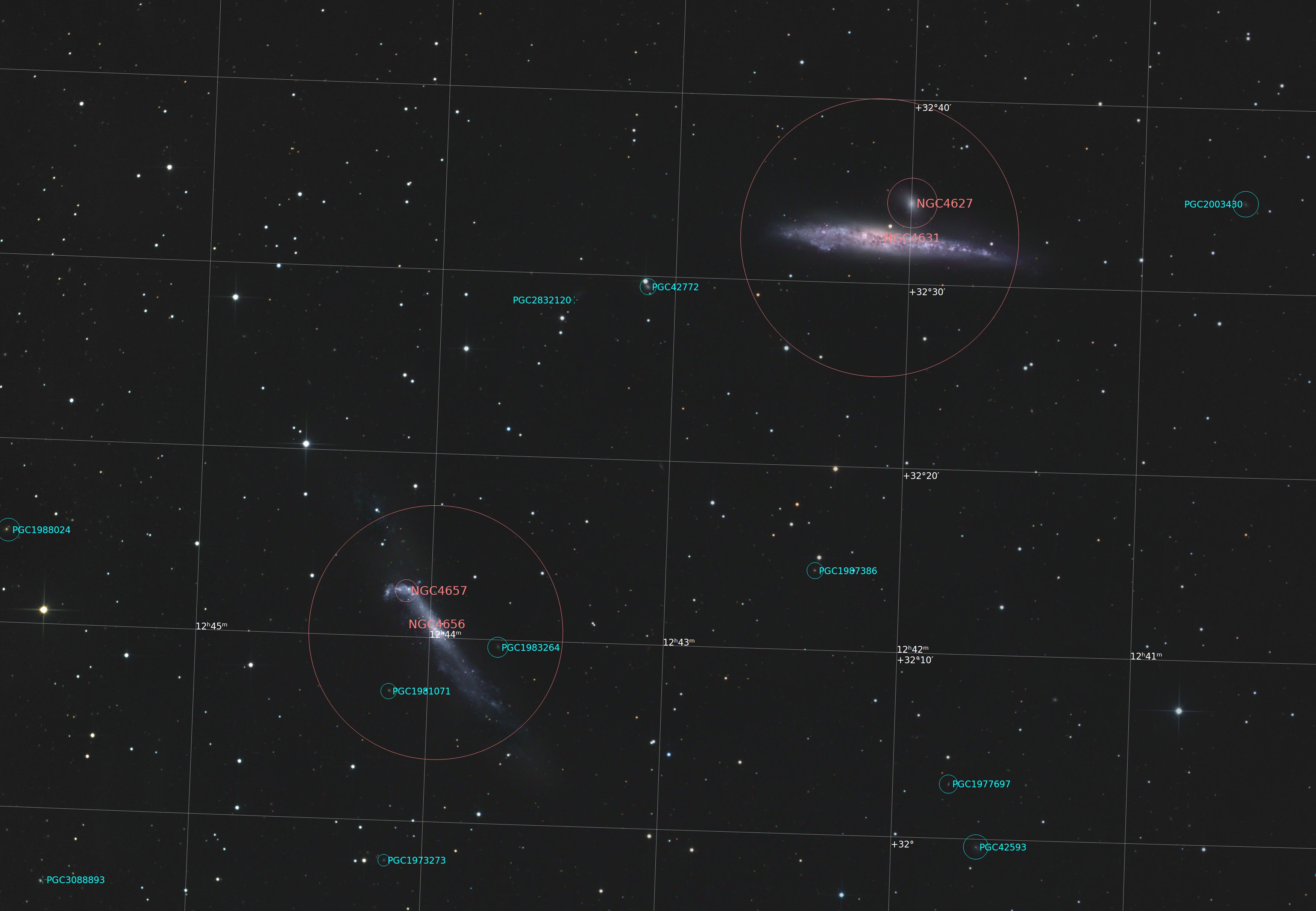 NGC4631 Annotated