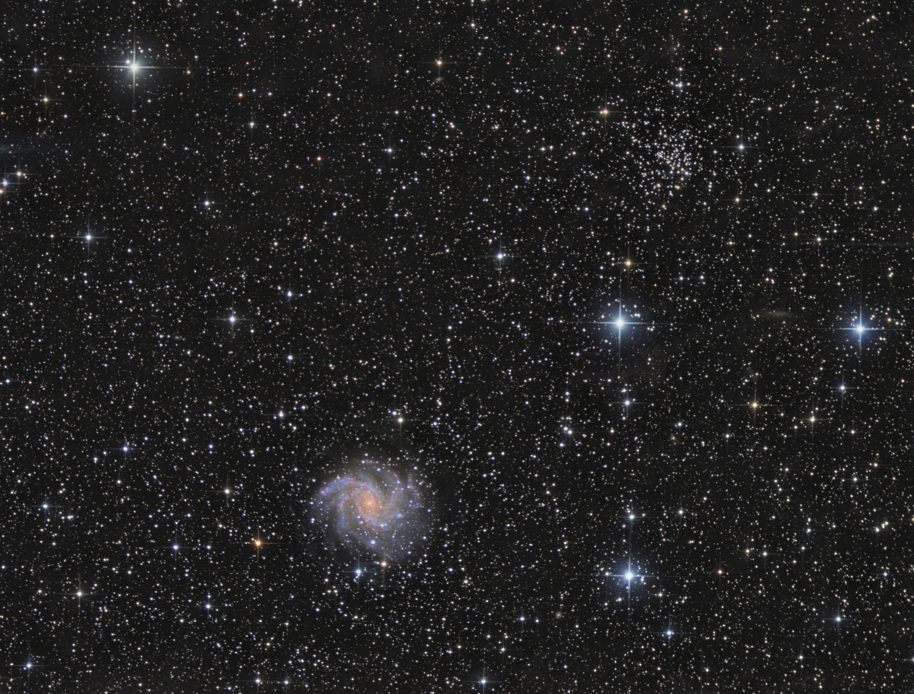 NGC6946 + NGC6939