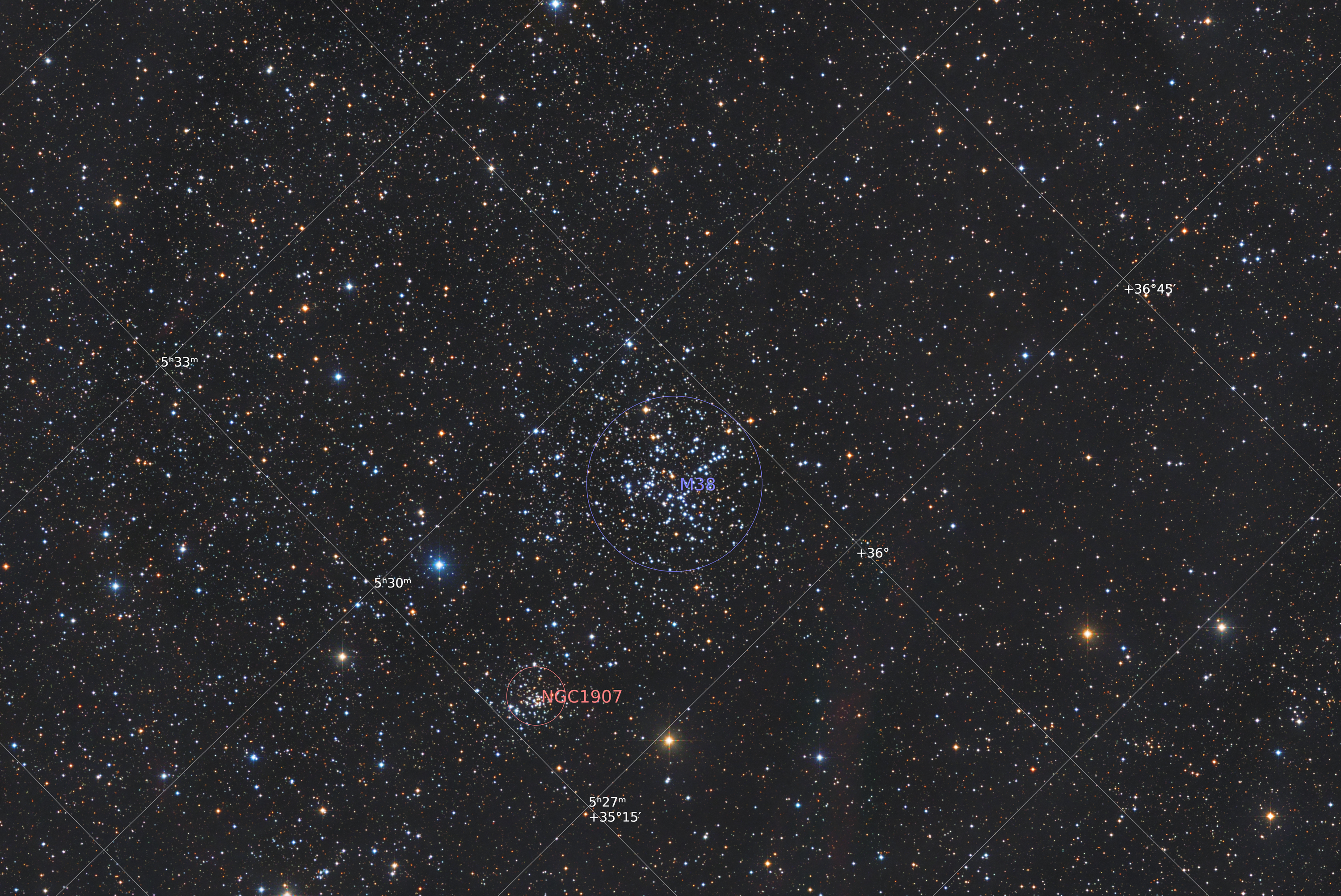 M38 in Auriga